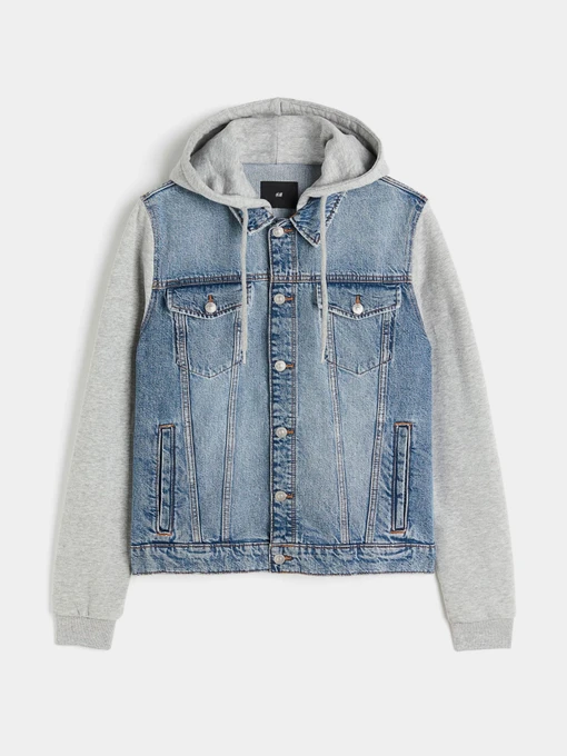 Куртки и дубленки H&M модель 4073541wer_Серо-голубой Фото