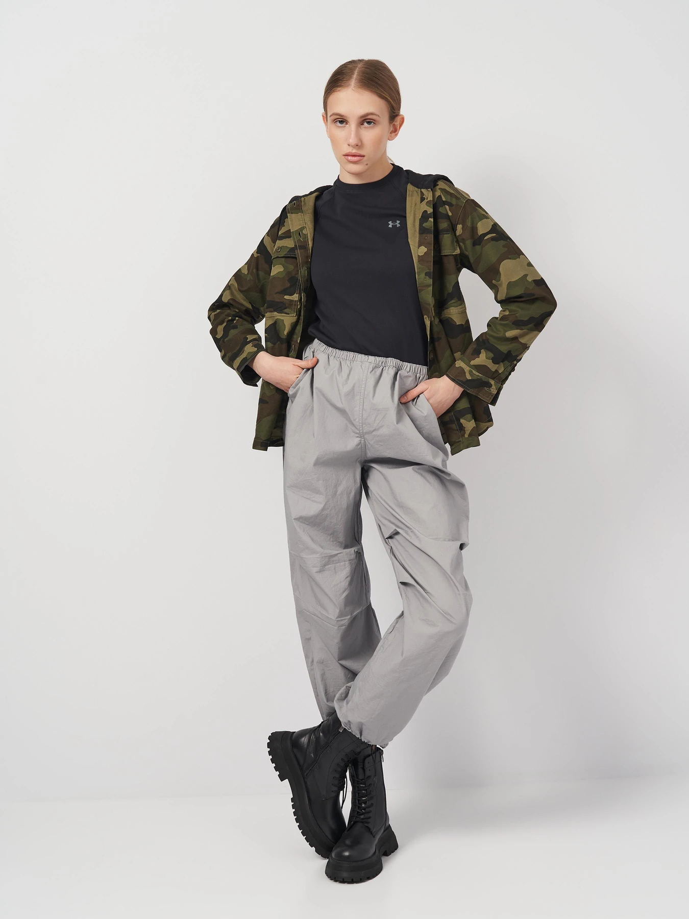 Куртки и дубленки H&M модель 8162401arl_Хаки Фото