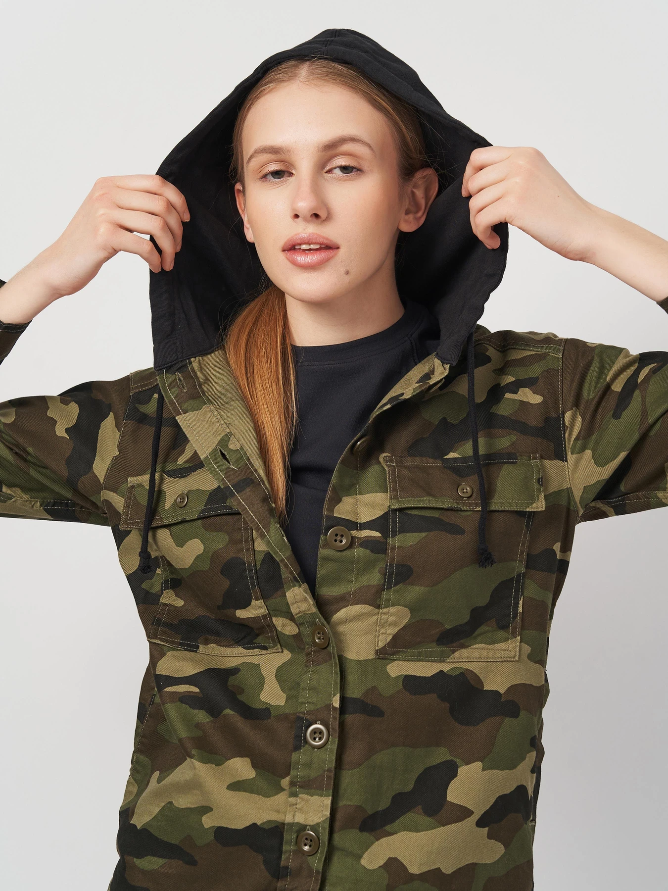 Куртки и дубленки H&M модель 8162401arl_Хаки Фото