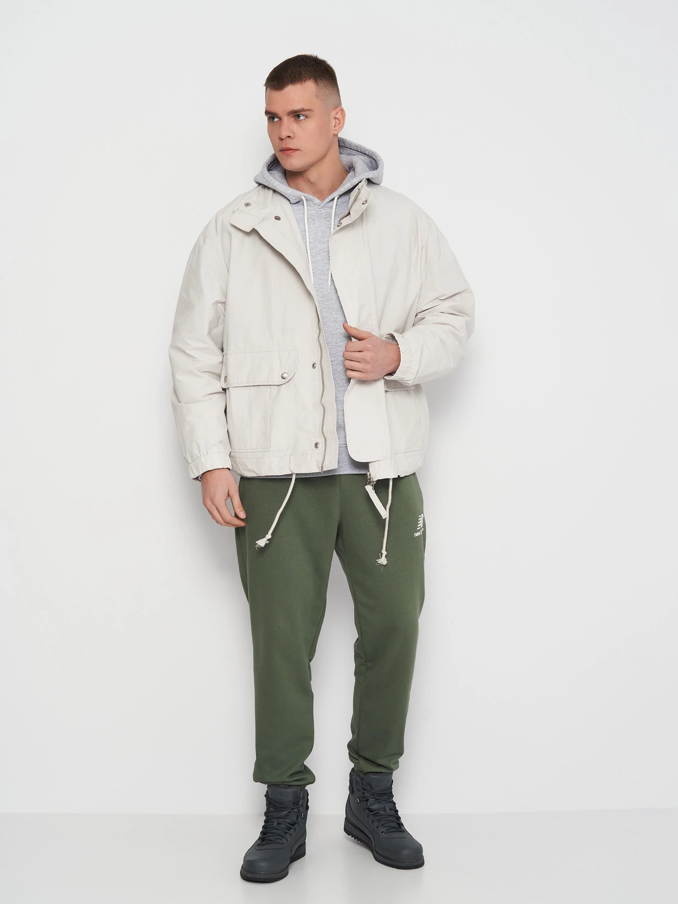 Куртки и дубленки H&M модель 1043453arl_Светло-серый Фото