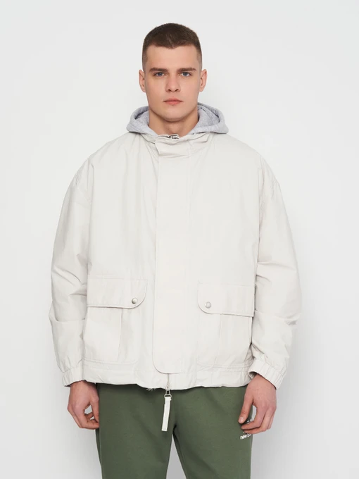 Куртки та дублянки H&M модель 1043453arl_Светло-серый Фото