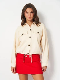 Куртки и дубленки H&M модель 2256451wer_Молочный Фото