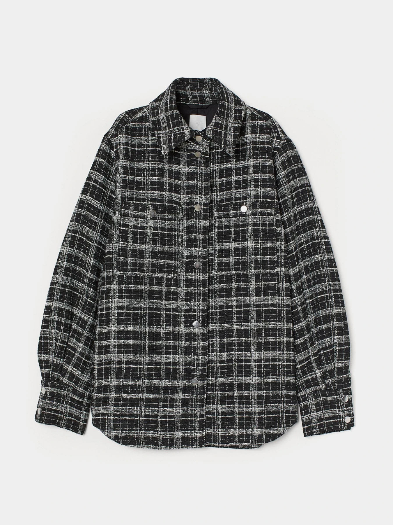 Куртки та дублянки H&M модель 8378101wer_Черно-белый Фото