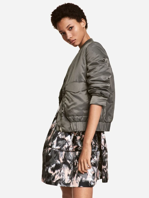 Куртки та дублянки H&M модель 4752265wer_Хаки Фото