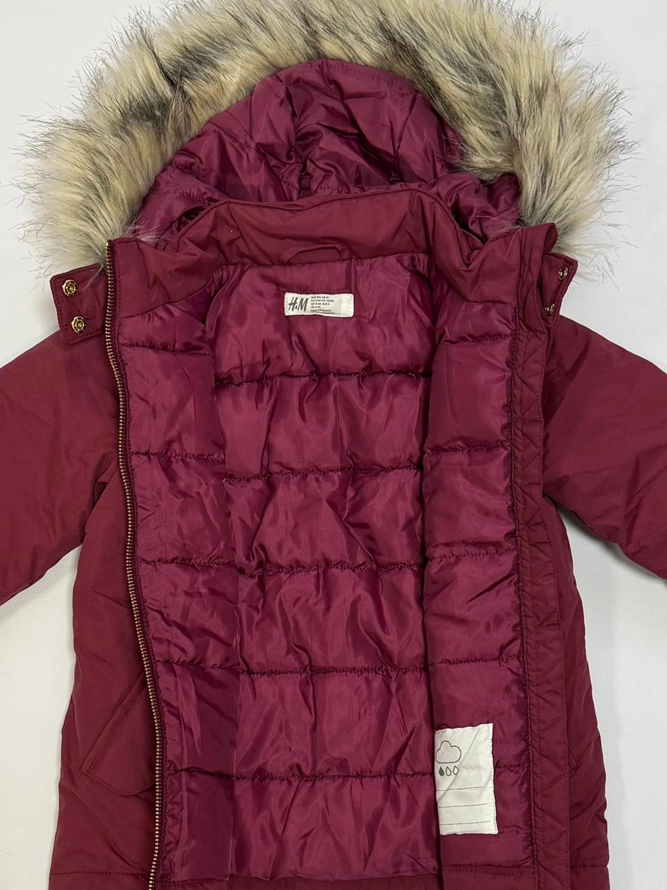 Куртки та дублянки H&M модель 9856994kwer_Бордовый Фото