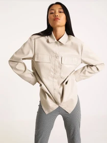 Куртки и дубленки H&M модель 8987032wer_Бежевый Фото