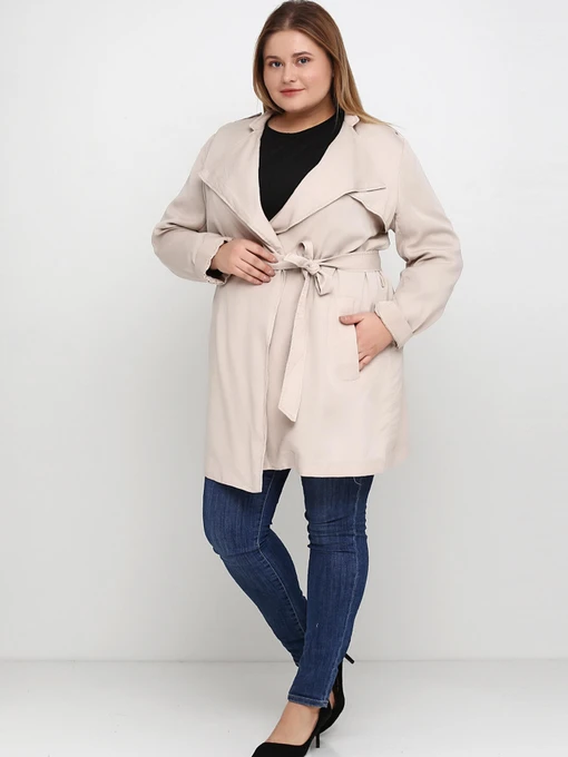 Пальто и плащи H&M модель 5752147sdm_Светло-бежевый Фото