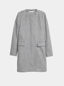 Пальта та плащі H&M модель 5111906RP11_серый меланж Фото