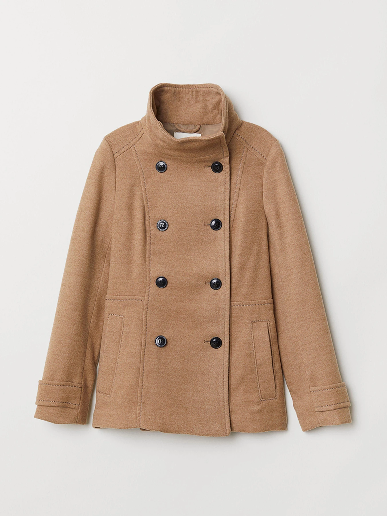 Пальто и плащи H&M модель 2F6265878_темно-бежевый Фото