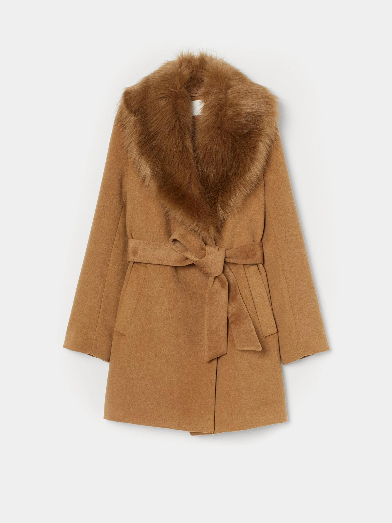Пальта та плащі H&M модель 8813492wtr_Светло-коричневый Фото