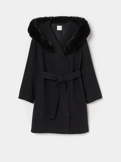 Пальто и плащи H&M модель 8912472wtr_Черный Фото