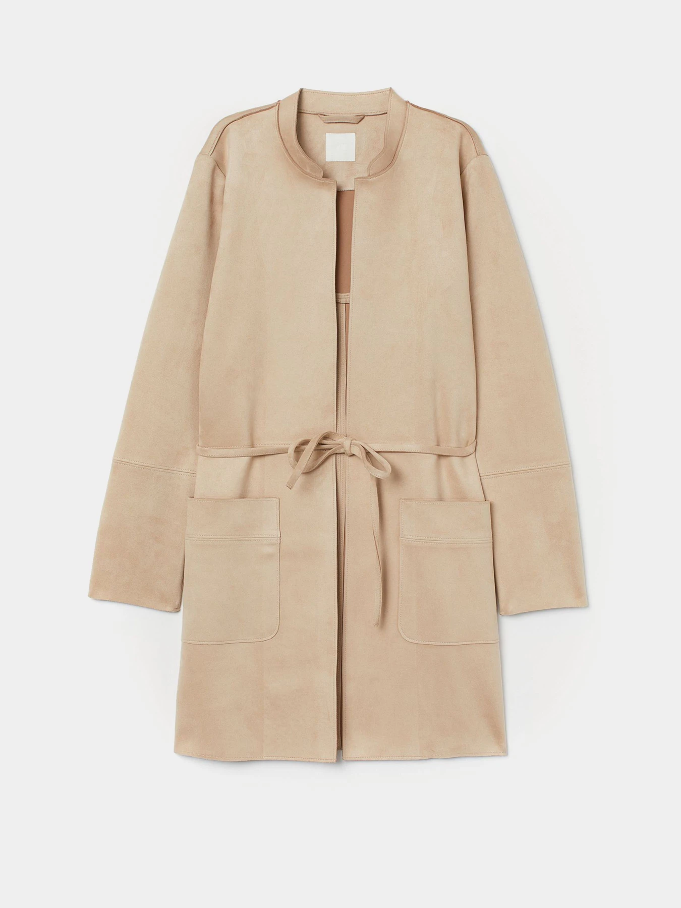 Пальто и плащи H&M модель 8158481log_Светло-бежевый Фото