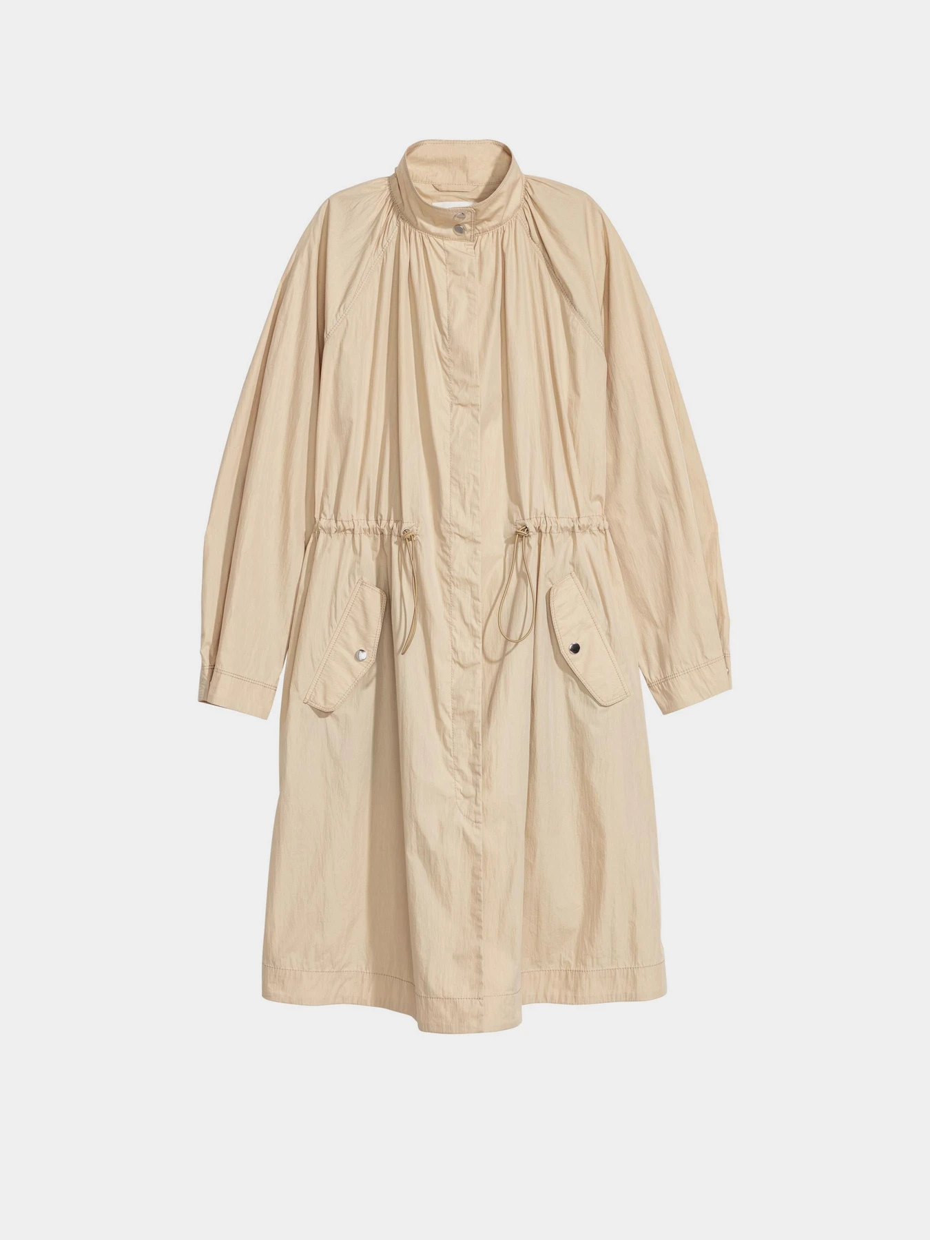 Пальто и плащи H&M модель 6231467bar_Светло-бежевый Фото