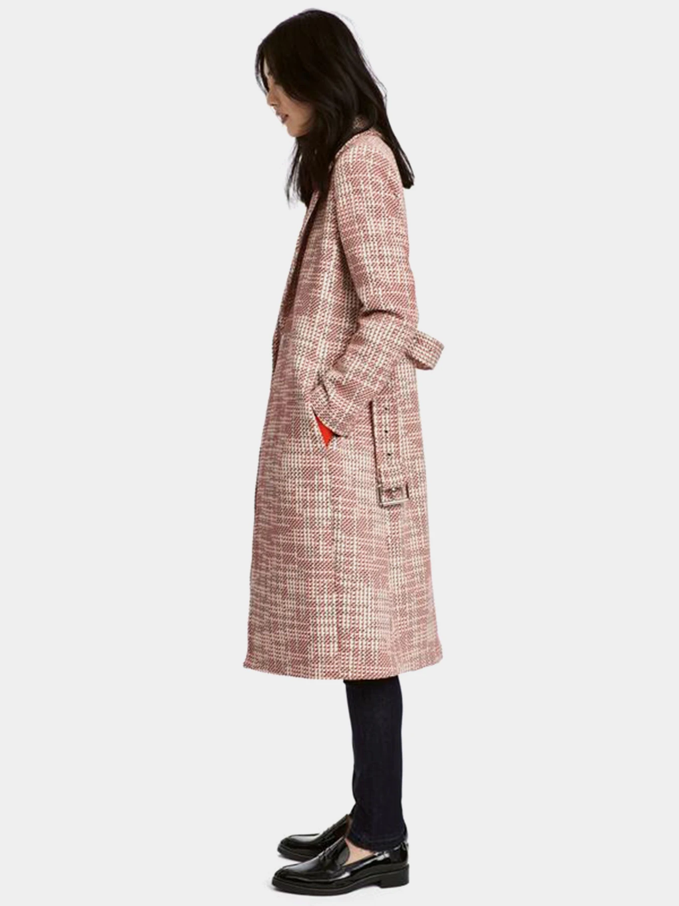 Пальто и плащи H&M модель 6092067dlog_Бело-красный Фото