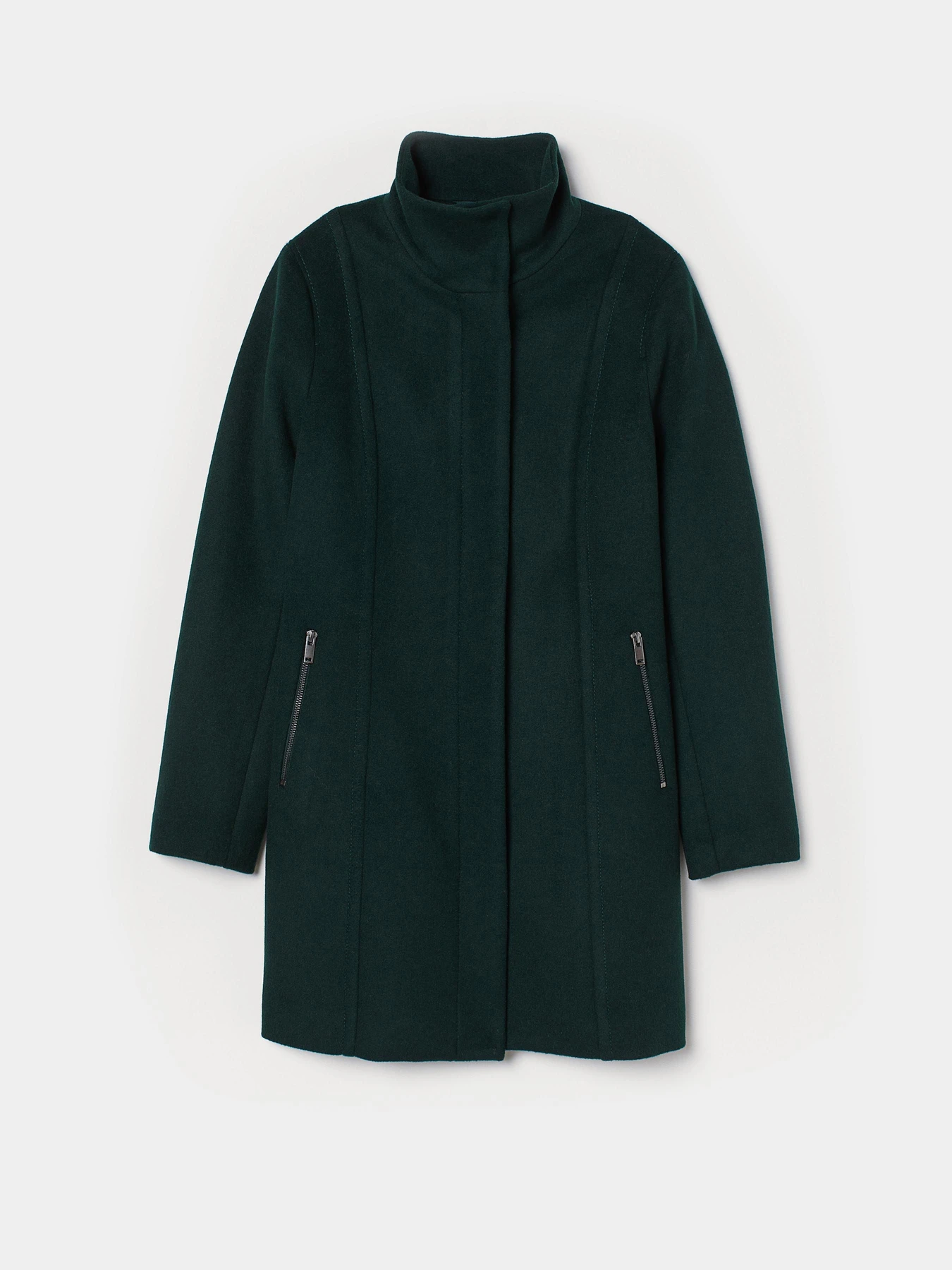Пальта та плащі H&M модель 6617940wt_темно-зеленый Фото
