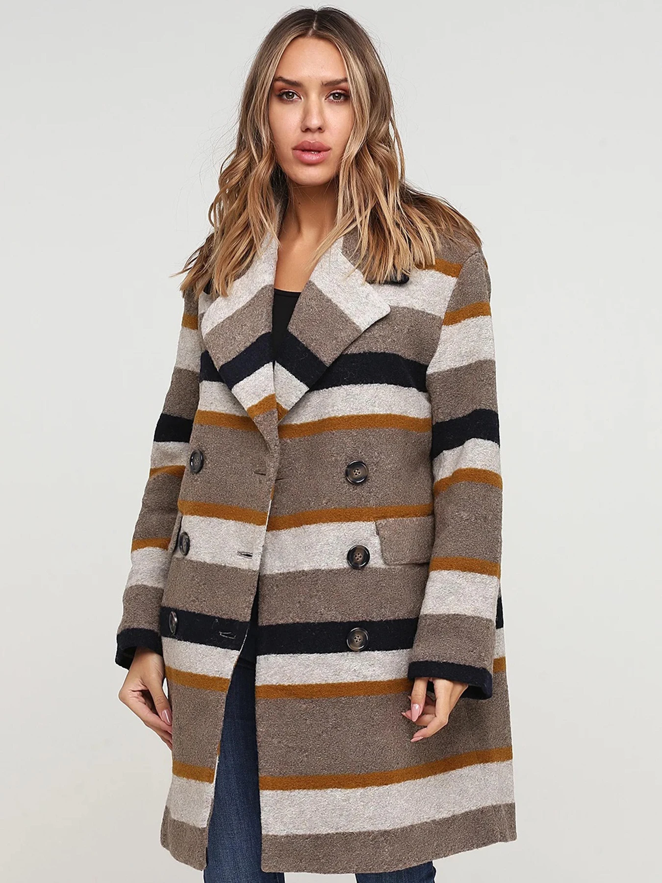 Пальта та плащі H&M модель 6905938dlog_Комбинированный Фото