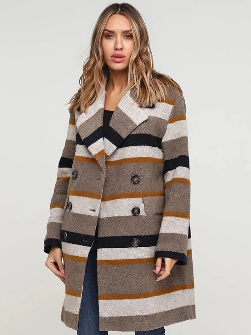 Пальто и плащи H&M модель 6905938dlog_Комбинированный Фото