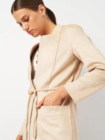 Пальта та плащі H&M модель 8158482ral_Светло-бежевый Фото