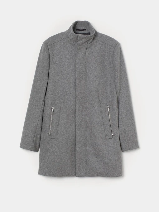 Пальто и плащи H&M модель 8634382wer_Серый Фото