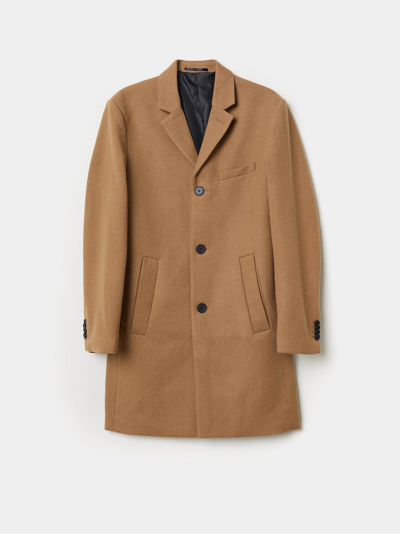 Пальто и плащи H&M модель 8634292wer_Темно-бежевый Фото