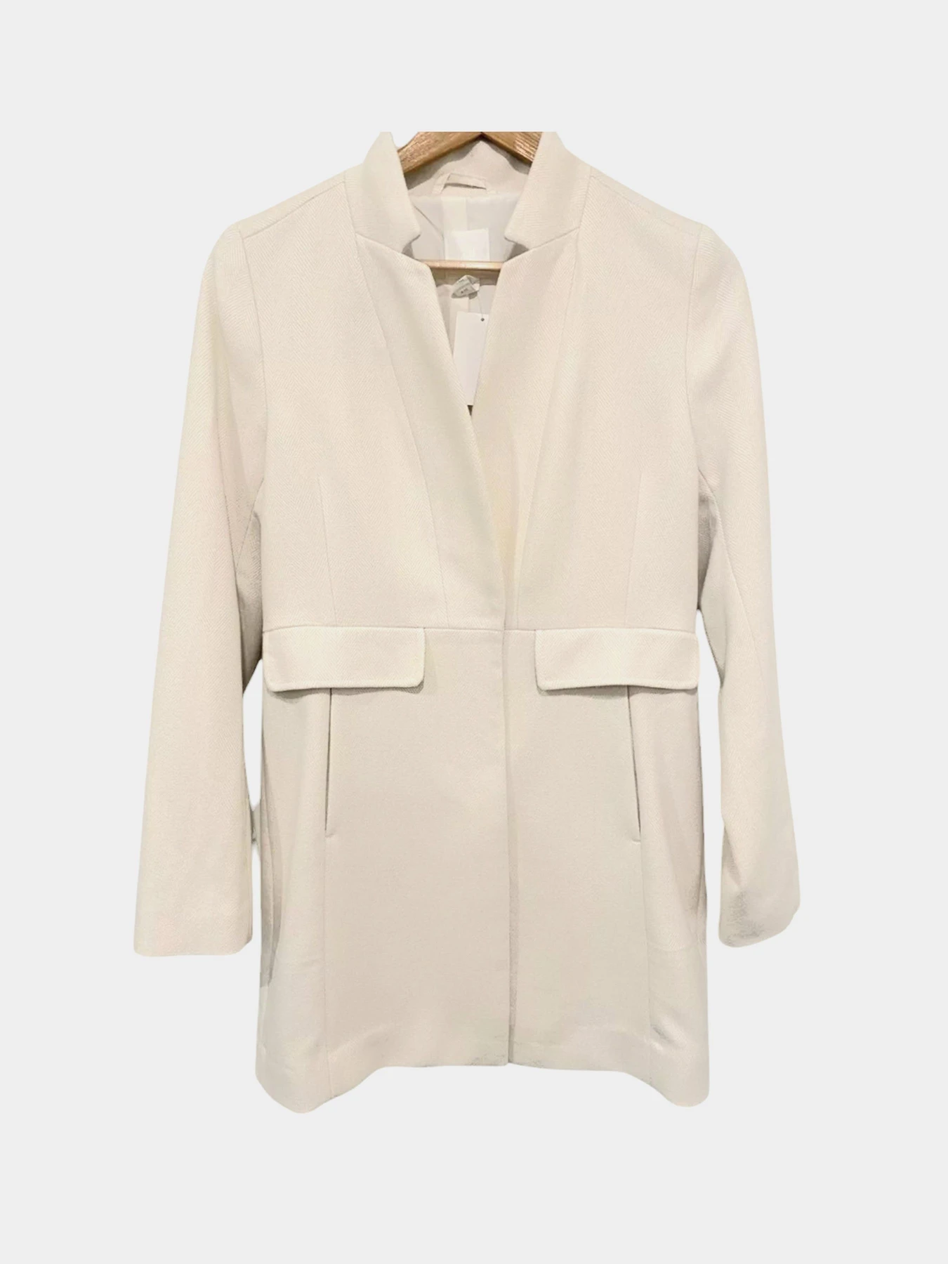 Пальто и плащи H&M модель 1012551wer_Молочный Фото