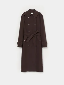 Пальто и плащи H&M модель 7871280wer_Темно-коричневый Фото