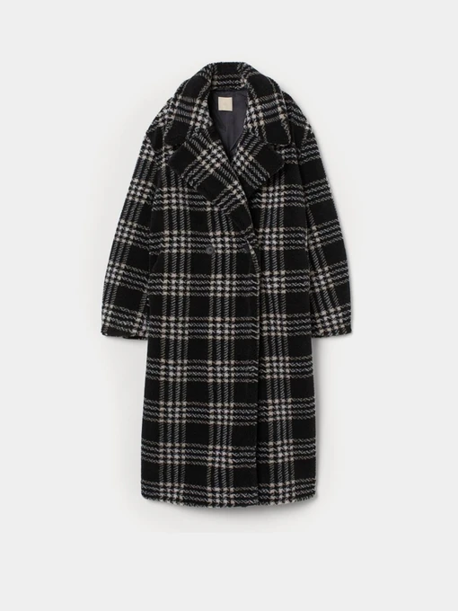 Пальто и плащи H&M модель 9168002wer_Черно-белый Фото