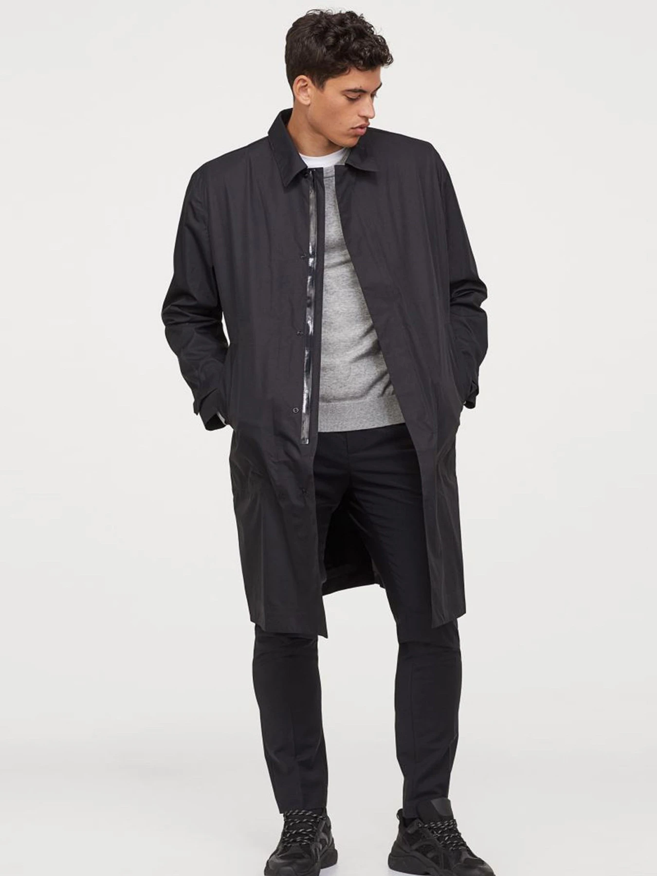 Пальто и плащи H&M модель 9108662wer_Черный Фото