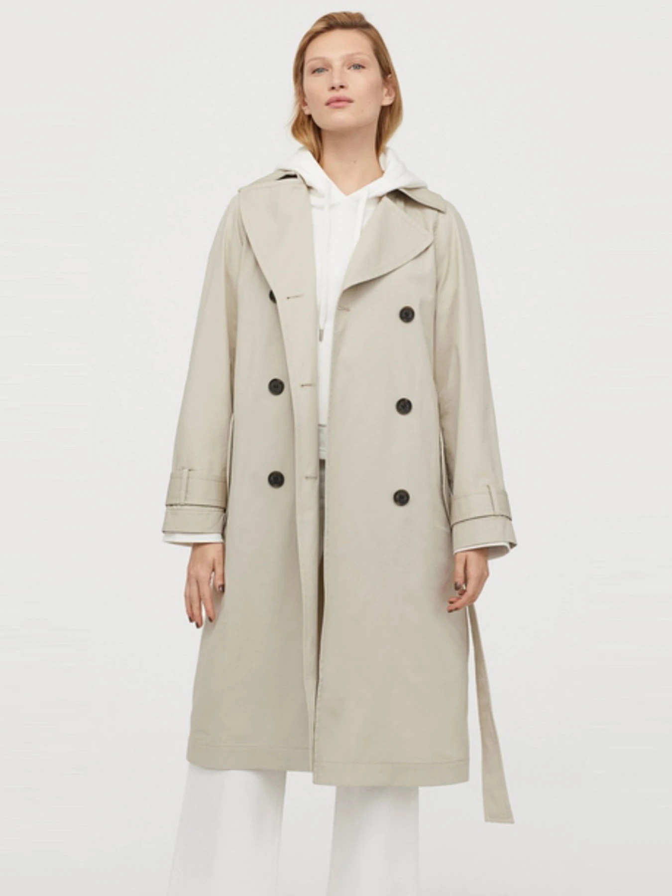 Пальта та плащі H&M модель 8030140wer_Бежевый Фото