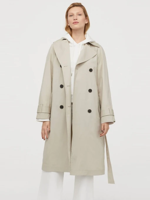 Пальто и плащи H&M модель 8030140wer_Бежевый Фото