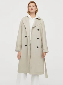 Пальта та плащі H&M модель 8030140wer_Бежевый Фото