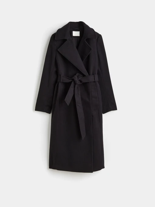 Пальто и плащи H&M модель 9723076wer_Черный Фото