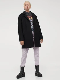 Пальто и плащи H&M модель 7402100wt_Черный Фото