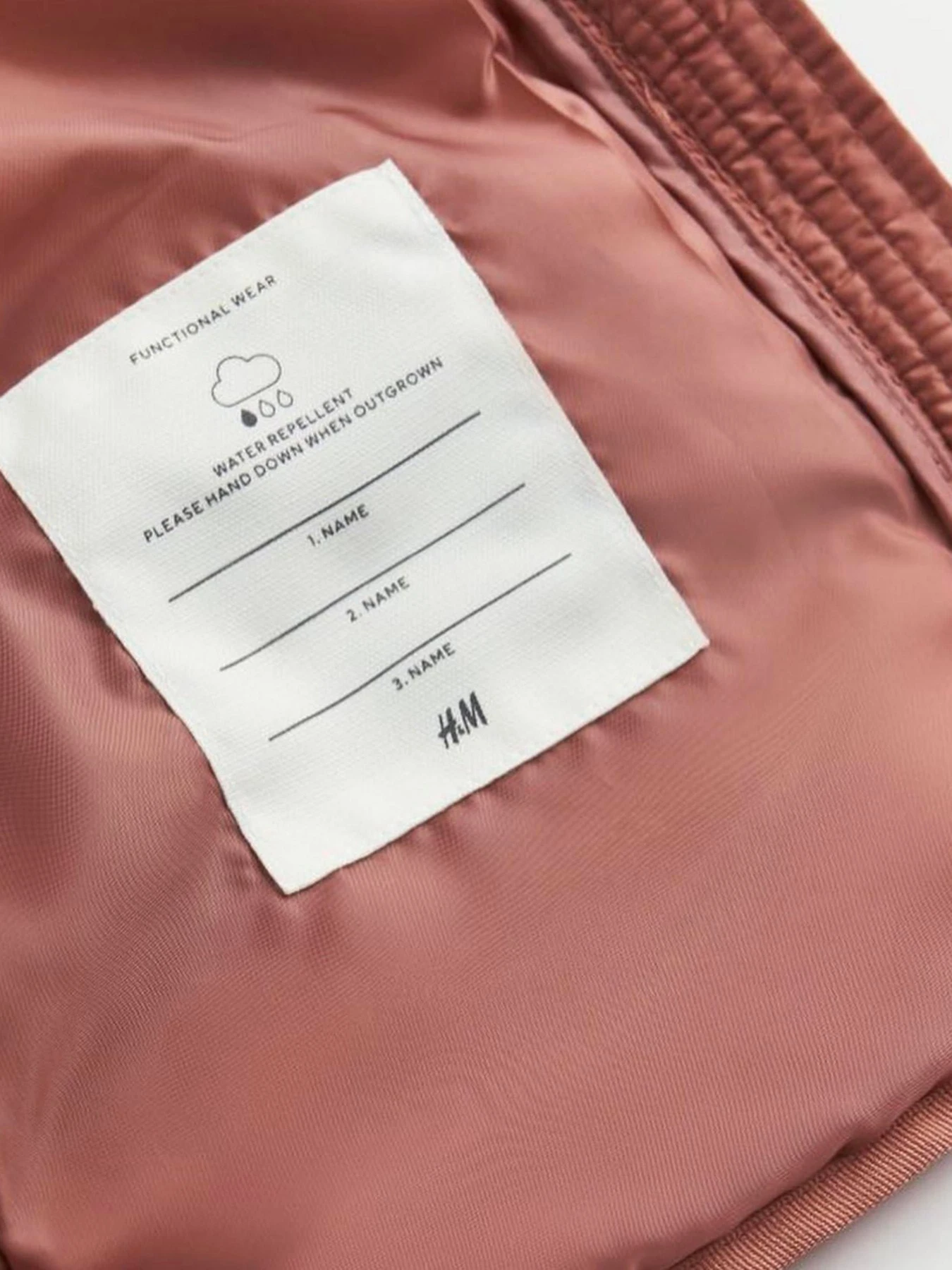 Куртки и дубленки H&M модель 10756386kwer_Пудровый Фото