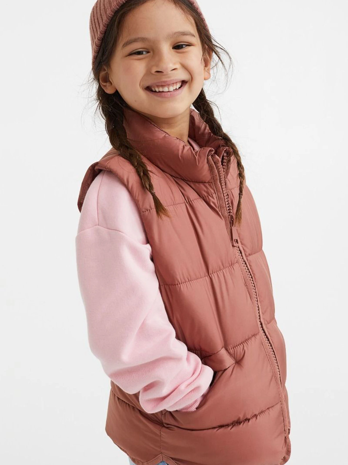 Куртки и дубленки H&M модель 10756386kwer_Пудровый Фото