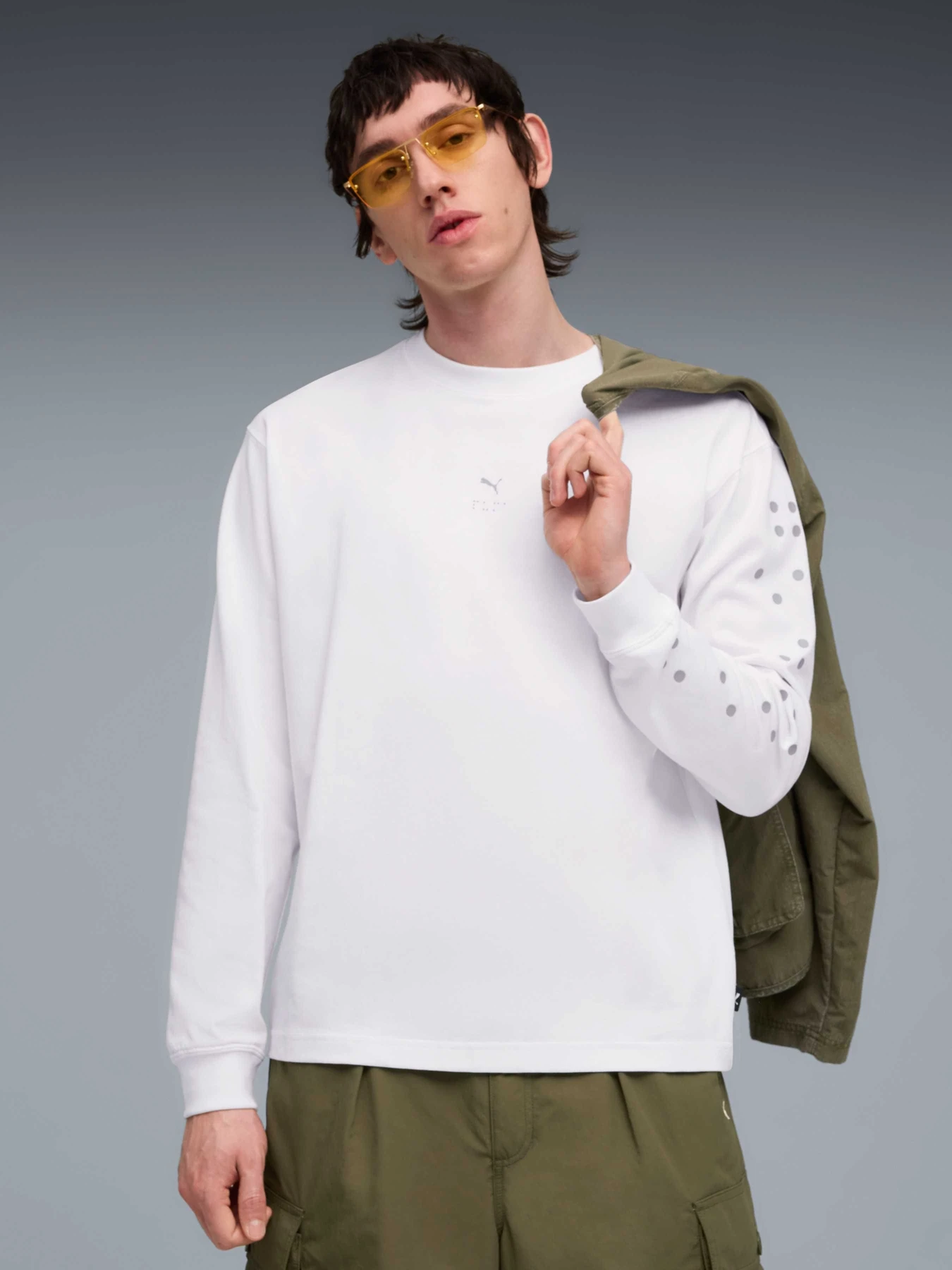Худі та світшоти PUMA Graphic Longsleeve модель 632371 Фото