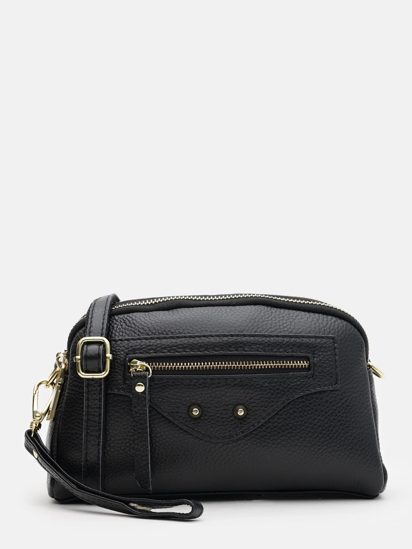 Сумки Borsa Leather модель K11670bl-black Фото