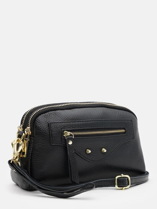 Сумки Borsa Leather модель K11670bl-black Фото