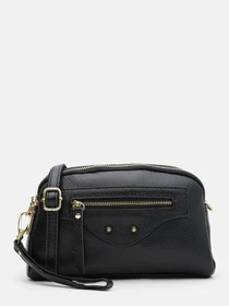 Сумки Borsa Leather модель K11670bl-black Фото