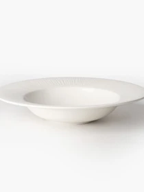 Тарелка глубокая "Луч" фарфоровая белая MBM HOME модель KP-137 WHITE Фото