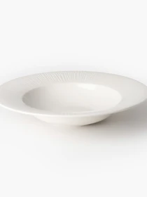 Тарелка глубокая "Луч" фарфоровая белая MBM HOME модель KP-137 WHITE Фото
