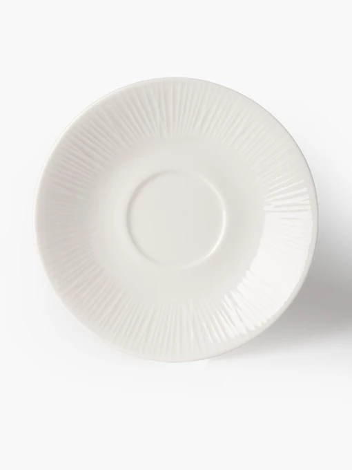 Блюдце "Луч" фарфоровое белое MBM HOME модель KP-139 WHITE Фото