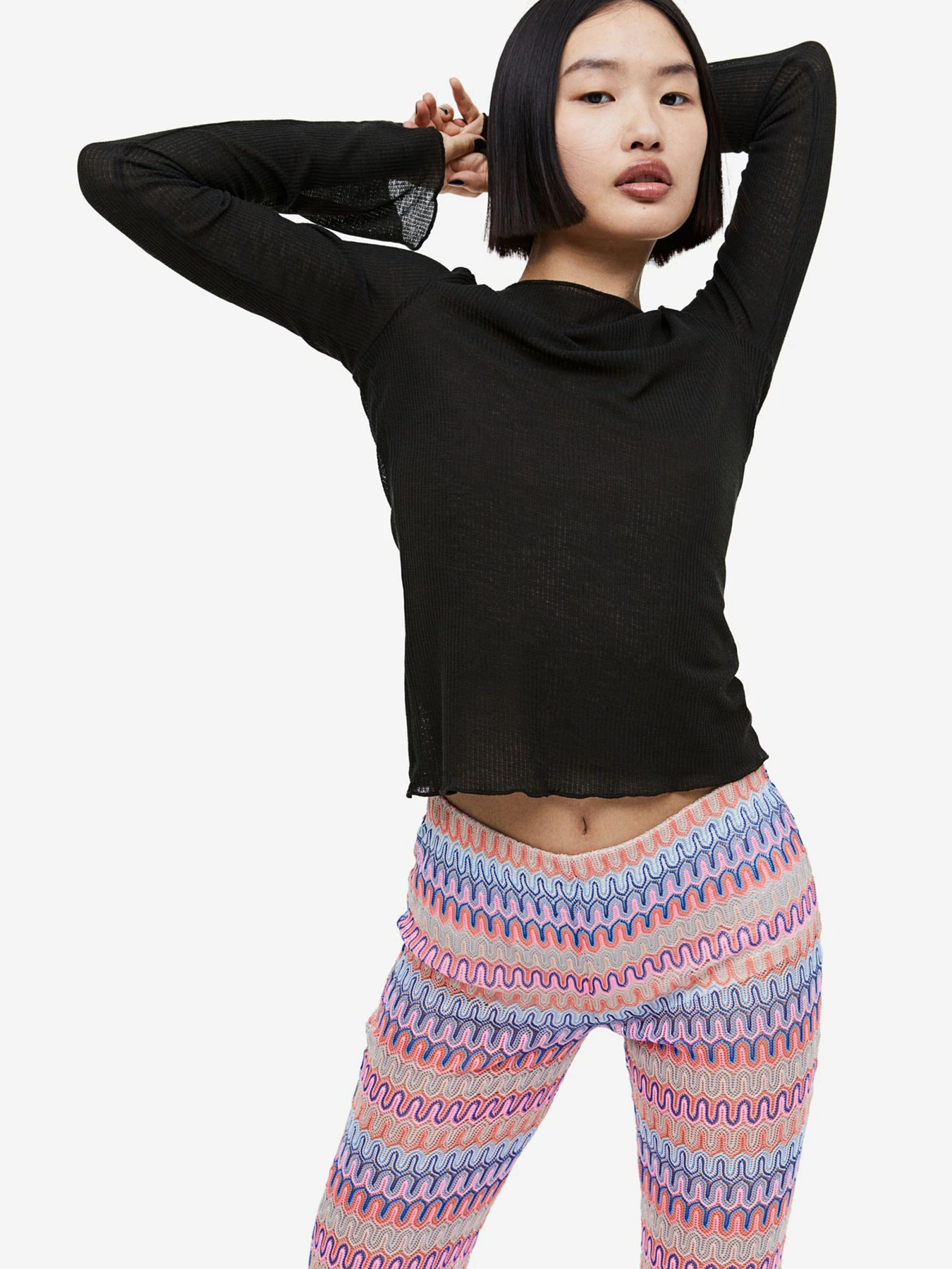 Штани H&M модель 1082654arl_Комбинированный Фото