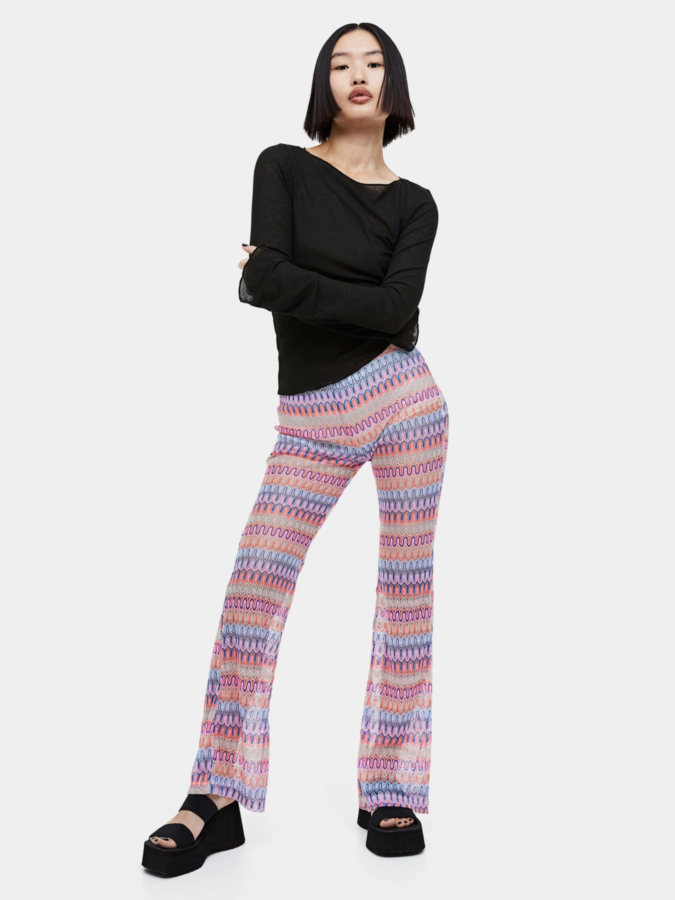 Штани H&M модель 1082654arl_Комбинированный Фото