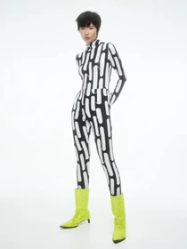 Брюки H&M модель 1104773arl_Черно-белый Фото