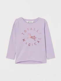 Худи и свитшоты H&M модель 8061861kwer_Сиреневый Фото