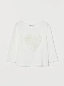 Худі та світшоти H&M модель 2525881kwer_Белый Фото