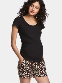 Шорты H&M модель 5037516RP12_леопардовый Фото
