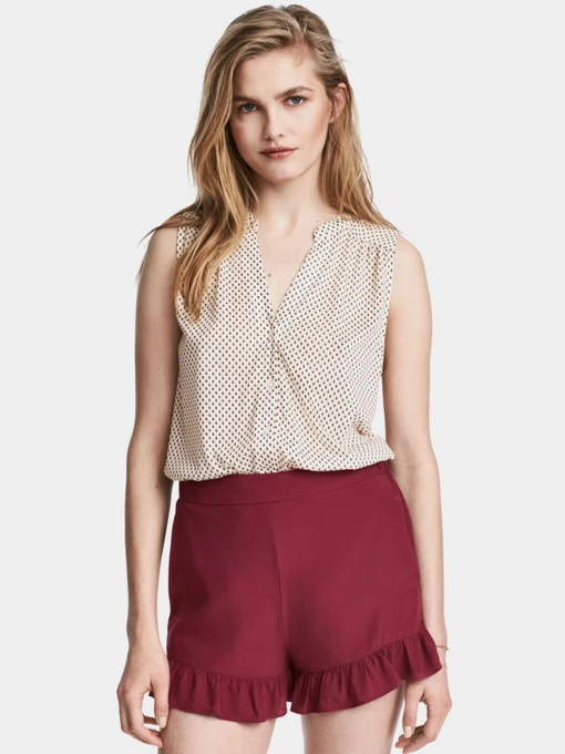 Шорти H&M модель 5124935RP12_бордовый Фото