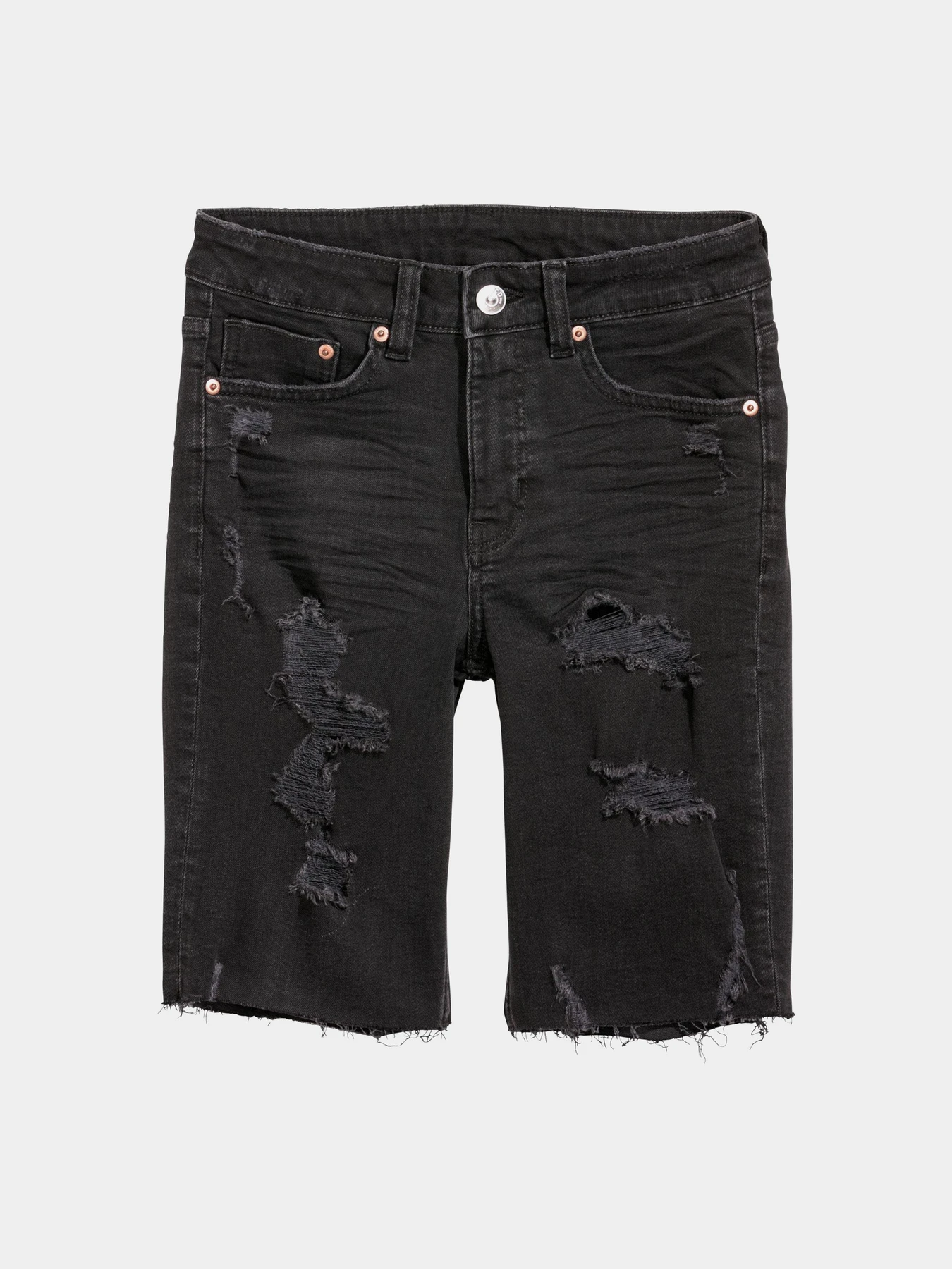 Шорти H&M модель 5956867dlog_Черный вымытый Фото